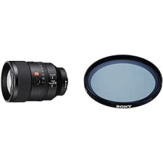 Sony SEL135F18GM G Master Lens (135 mm, F1.8, pilns formāts, fiksēts fokusa attālums, piemērots A9, A7, A6000, A5100, A5000 un Nex sērijai, E-Mount) melns + VF-82CPAM2 daudzpārklājuma aizsargfiltrs