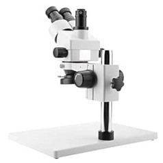 Bewinner nepārtrauktas tālummaiņas stereomikroskops ar 3,5x-90x palielinājumu, 0,7x-4,5x tālummaiņas objektīvs, trinokulārais stereomikroskops ar WF10X/20mm okulāriem, 30-165mm garš efektīvais darba attālums, 100-240V