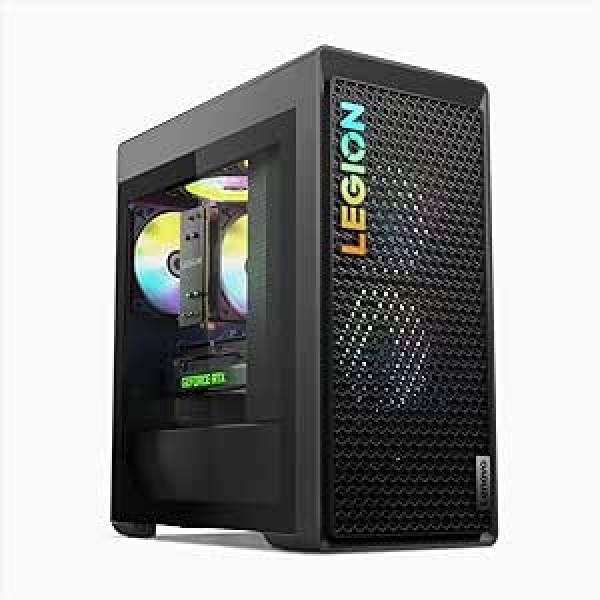 Lenovo Legion Tower 5i (8. paaudzes) spēļu galddators, Intel Core i5 13400F, 32 GB RAM, 1 TB SSD, NVIDIA GeForce RTX 4060, Win11 Home, QWERTZ, pelēks, komplektā tastatūra un pele, 3 mēneši Premium Care