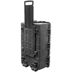 METTLE Waterproof XXL studio trolley protective case, flight case, photo case, transport case, outdoor case, black