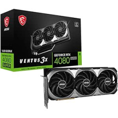 MSI GeForce RTX 4080 Super 16G Ventus 3X OC Graphics Card - NVIDIA RTX 4080 GPU, 16GB GDDR6X (23Gbps/256-bit), PCIe 4.0, 3X TORX Fan 4.0, HDMI 2.1a, DisplayPort 1.4a