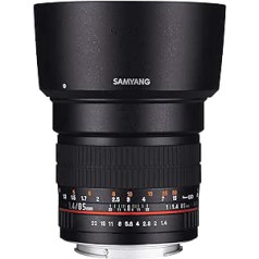 Samyang 85 mm F1.4 objektīvs savienošanai