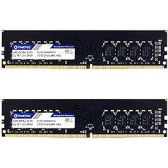 Timetec 32 GB KIT (2 x 16 GB) DDR4 2133 MHz PC4-17000 bez ECC, nebuferēts 1,2 V CL15 2Rx8, divu rangu 288 kontaktu UDIMM galddators Computerspeicher RAM moduļa jauninājums (32 GB KIT) (2 x 16 GB)