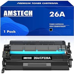 26A (CF226A) 26X CF226X Toner Cartridge Replacement for HP Laserjet Pro MFP M402dne M426fdw M426dw M426fdn M402d M402dn M402dw M402n M402 M426 Printer (Pack of 1, Black)