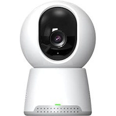 Logicom Home Cammy 360° HD 1080P mājas drošības kamera WiFi kustības noteikšanas infrasarkanā nakts redzamība 360° skenēšana programmējama ar App White