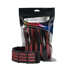 CableMod CM-PCAB-BKIT-NKKBR-3PK-R Kabelverlängerungsset, Schwarz/Rot