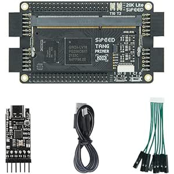 youyeetoo Sipeed Tang Primer 20K FPGA Core Board MCU with Expansion Board for Learning Development and Soft Core Testing (with Lite EXT Board)