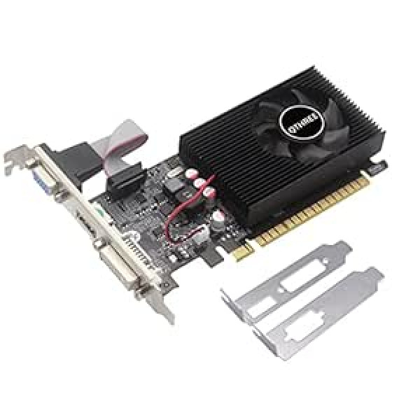 QTHREE Geforce GT 730 Graphics Card, 4GB D3 128-Bit, DVI-I HDMI VGA, Graphics Card for PC, PCI Express x16, DirectX 11, Low Profile, Fermi Architecture