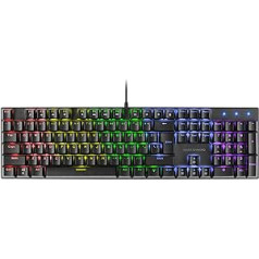 MARSGAMING Gaming MK422 Black, Mehāniskā tastatūra RGB, Antighosting, Mehāniskais slēdzis Brown, ASV valoda, MK422BRUS