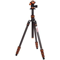 3 Legged Thing Punks Billy 2.0 Travel Carbon Tripod - Compact, Adjustable Camera Tripod with 3 Removable Legs