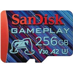 SanDisk GamePlay MicroSD Card for Mobile Gaming/Handheld Consoles 256GB (Read Speeds up to 190MB/s, A2, V30, U3)