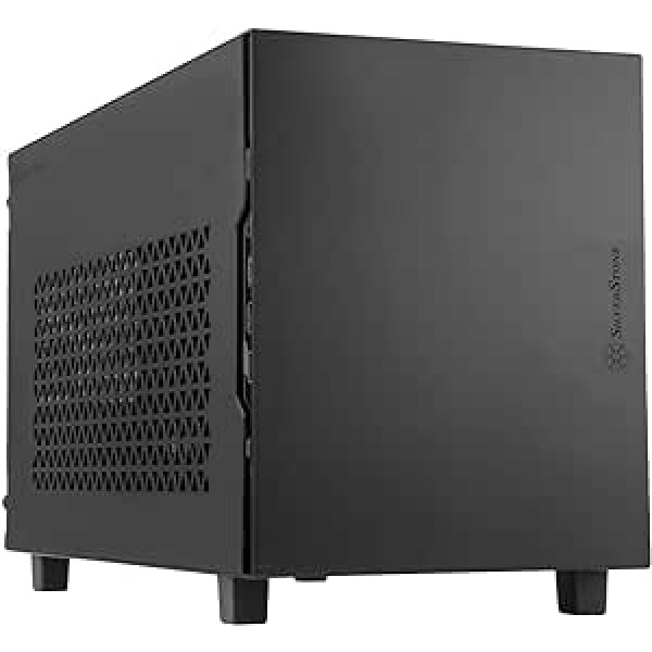 SilverStone Technology SUGO 15, Black, Mini-ITX, Aluminium, Supports Full Length Graphics Cards for 3 Slots, ATX PSU, 240 mm AIO, USB Type-C x 1, SST-SG15B