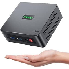 TRIGKEY Mini dators, Intel Alder-Lake N95 (4C/4T, līdz 3,4 GHz), 16 GB DDR4 500 GB SSD, G4 Mini dators atbalsta 2*HDMI, Dual 4K displejs, WiFi-5, BT 4.2, 1000M LAN, Wake-on -LAN