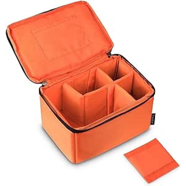 Yimidear Orange Wasserdicht Stoß nodalījums Gepolsterte Kamera-Taschen SLR DSLR Ievietot Schutztasche mit Top-Griff für DSLR Einstellung Objektiv vai Blitzlicht (Big)