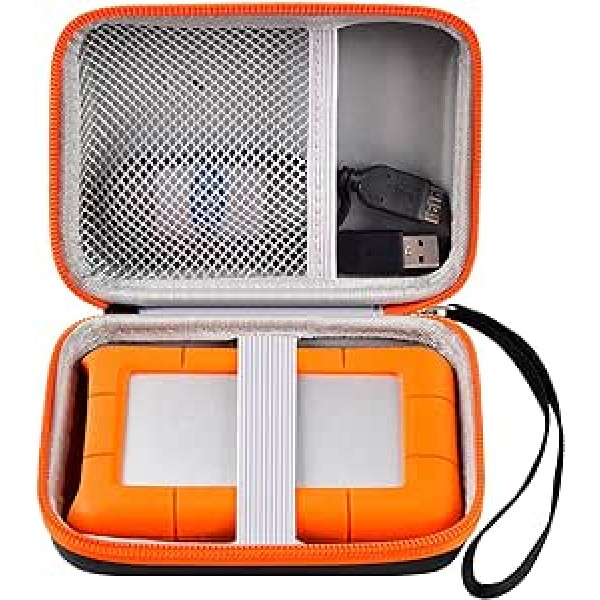 Casmilee cietā diska vāciņš priekš LaCie Rugged/Rugged Mini 1TB/2TB/4TB/5TB pārnēsājamā ārējā cietā diska HDD — tikai soma