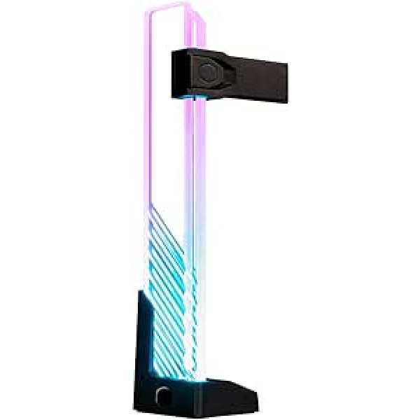 Cooler Master MasterAccessory ARGB GPU Holder - Prevents Sagging, Tempered Glass with ARGB Lighting, Magnetic Base, Easy Installation