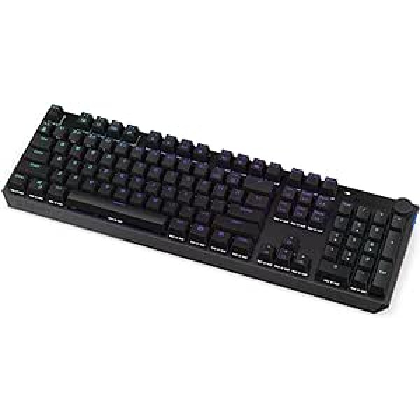 ENDORFY Thock Wireless Brown, pilna izmēra bezvadu mehāniskā tastatūra, QWERTY, Kailh Box Brown slēdži, RGB, PBT taustiņu vāciņi EY5A078, melns