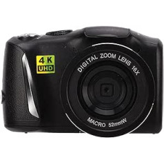 Sorandy 4K digitālā kamera, 48MP 16x digitālā tālummaiņas kompaktkamera, Full HD SLR kamera ar 3,2 collu IPS ekrānu un tīmekļa kameras funkciju, 128G paplašināma, USB uzlādējama