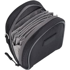 Camera Lens Filter Bag with Shoulder Strap, 8 Pockets for Round Filters Up to 95 mm, Waterproof and Dustproof Nylon Material, Travel Bag