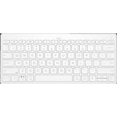 HP 350 Bluetooth tastatūra | Bluetooth 5.2 | 60% tastatūra | Akumulatora darbības laiks līdz 2 gadiem | Darbojas ar baterijām (AAA) | QWERTZ | Balts | Saderīgs ar Windows, MacOS, iPadOS, ChromeOS, Android un iOS