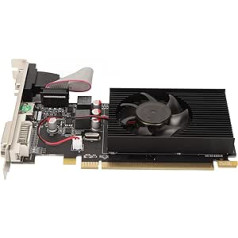 Cuifati HD6450 grafiskā karte, AMD 64 bitu 3600 MHz 2 GB DDR3 grafikas karte, 4K grafikas kartes jaunināšanas datora piederumi HDML/DP/DVI galddatoriem