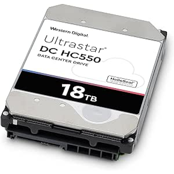 Western Digital Ultrastar DC HC550 Enterprise Hard Drive 18 TB (3.5 inch, SATA 6 Gbps, SAS 12 Gbps, 7200 rpm, 512 MB Cache, 5 Year Warranty)