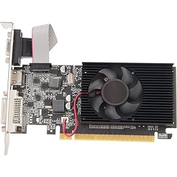 VBESTLIFE GT210 1G DDR3 64 bitų 589MHz darbalaukio vaizdo plokštė, HD daugialypės terpės sąsaja, VGA, DVI, PCIE 2.0 X16, DirectX 10.1