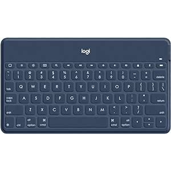 Logitech Keys-to-Go Wireless Tablet Keyboard, Bluetooth, iOS special keys, Ultralight & Silent, 3-month battery life, For tablet and smartphone, Scandinavian QWERTY layout - Black