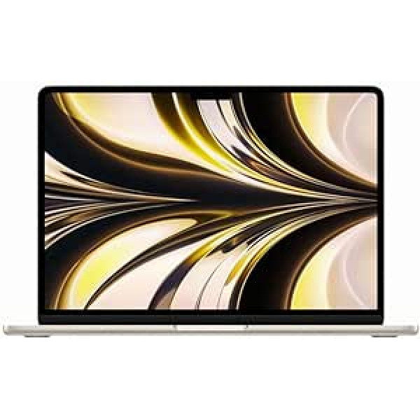 Apple MacBook Air Ret. 13 collu (2022), M2 8C centrālais procesors, 16 GB RAM, 256 GB SSD, Polar Star