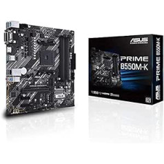 ASUS Prime B550M-K Gaming Motherboard Socket AM4 (Micro ATX, Ryzen, PCIe 4.0, 2x M.2 Slots, SATA 6 Gbit/s, USB 3.2 Gen 2 Type-A)