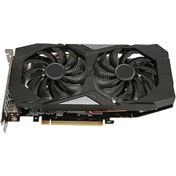 PUSOKEI GTX 1660 Ti 6G grafikas karte, GDDR6 192 bitu grafikas karte, K HDR tehnoloģija, spēļu divu ventilatoru grafikas karte GTX 1660Ti, datorspēļu grafikas karte