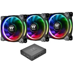 Thermaltake Riing Plus 12 RGB LED, red / green / blue 12cm