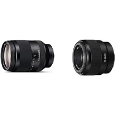 Sony FE 24-240 mm f/3.5-6.3 OSS | Pilna kadra, platleņķa, tālummaiņas objektīvs (SEL24240) un standarta objektīvs SEL-50F18F