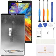 LADYSON LCD ekrāns Lenovo Tab M7 3. TB-7306F rezerves ekrānam TB-7306 TB-7306X LCD displeja skārienekrāna ciparu pārveidotāja mezgla remonta daļas ar rīkiem (7,0 collu melns)