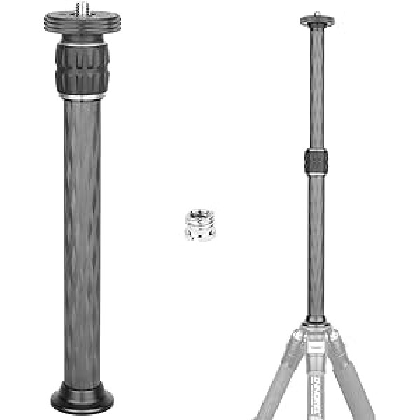 INNOREL ER222C Universāls oglekļa šķiedras statīva centra kolonnas pagarinājuma statīvs divdaļīgs centra kolonnas pagarinājuma stabs statīva monopoda DSLR kamerai 22,2 mm maks. caurule