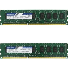 Timetec ECC 1.5V RDIMM Server Memory RAM Module Upgrade 1600Mhz 16GB (2x8GB)