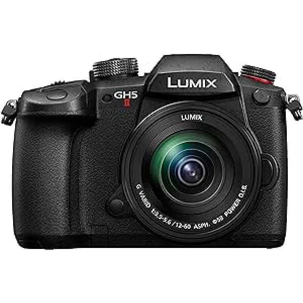 Panasonic LUMIX DC-GH5M2ME sistēmas kamera ar objektīvu 12–60 mm / F3.5–5.6 (20MP, 4K, dubultā stabilizācija, aizsardzība pret aukstumu/putekļu un šļakatām)