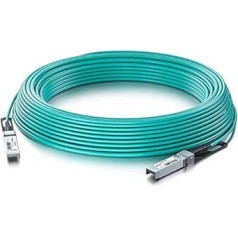 25G SFP28 SFP+ AOC kabelis — 25GBASE aktīvais optiskais SFP kabelis priekš Cisco SFP-10G-AOC7M, Ubiquiti UniFi, D-Link, Supermicro, Netgear, Mikrotik, ZTE ierīcēm, 7 metri