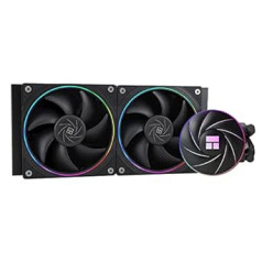 Thermalright Aqua Elite 240 ARGB V2 CPU ūdens dzesētājs, 240 Aio CPU dzesētājs, 2 x 120 mm PWM ventilatori, S-FDB gultņi, ARGB smalkas apertūras efekts, AMD/AM4/AM5, Intel LGA1150/1151/1201/701/701 2011. gads