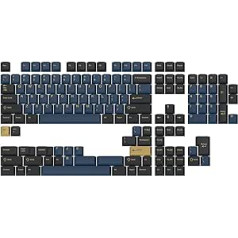 DROP + GMK Redsuns Blue Samurai Custom Mechanical Keyboard Keycap Set - 153 Keys, Doubleshot, Cherry Profile, for 60%, 65%, TKL, Full-Size Layouts and More (Blue, Basic Set), MDX-35037-1