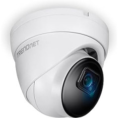 TRENDnet TV-IP1515PI Indoor Outdoor 5MP H.265 PoE IR fiksuoto bokštelio tinklo kamera, IP66 korpusas, IR naktinis matymas iki 30 m (98 pėdų), apsaugos stebėjimo kamera, MicroSD kortelės lizdas, balta