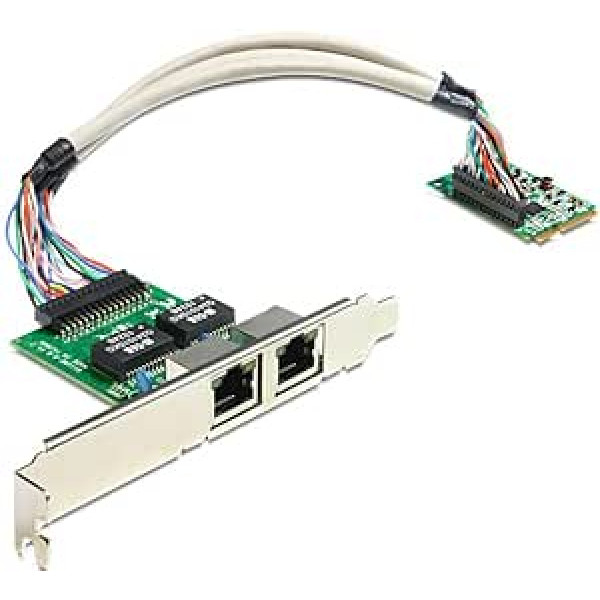 DeLOCK Mini PCI-e LAN adapteris (2X RJ-45)