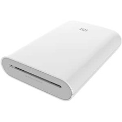 Xiaomi TEJ4018GL portatīvais fotoprinteris 300 dpi kabatas mini AR attēlu printeris ar DIY Share 500 mAh attēlu printeris cinka papīra printeris, balts, a8