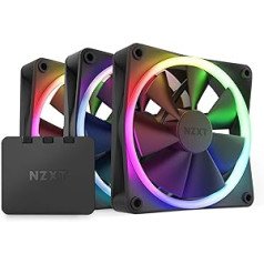 NZXT F120RGB RGB Triple 120 mm, stalinis, juodas