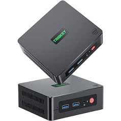 TRIGKEY G4 Mini PC 12. paaudzes Intel Alder Lake-N100 centrālais procesors (līdz 3,40 GHz) dators 16 GB DDR4 3200 MHz 500 GB M.2 PCIe SSD, Dual HDMI, WiFi 6, BT 5.2, USB 3.2 Gen2