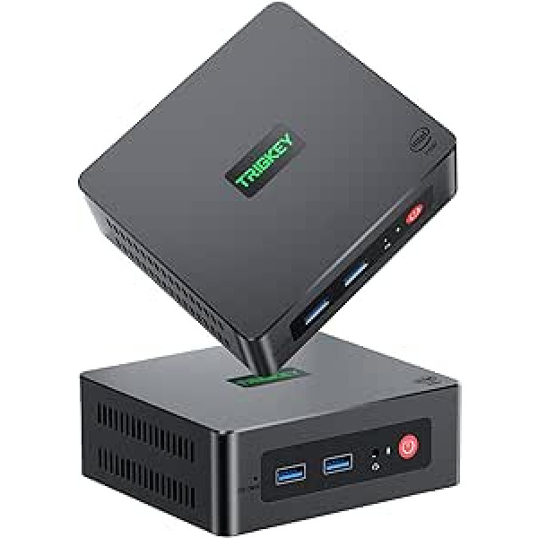 TRIGKEY G4 Mini PC 12. paaudzes Intel Alder Lake-N100 centrālais procesors (līdz 3,40 GHz) dators 16 GB DDR4 3200 MHz 500 GB M.2 PCIe SSD, Dual HDMI, WiFi 6, BT 5.2, USB 3.2 Gen2