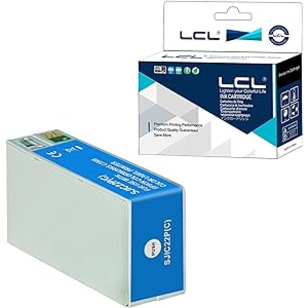 LCL suderinama rašalo kasetė SJIC22P SJIC22P pigmentas (C) pigmentas (1 PK žalsvai mėlynas) Suderinamas su Epson TM-C3500 Color Works C3500 C3510 C3520 spausdintuvu