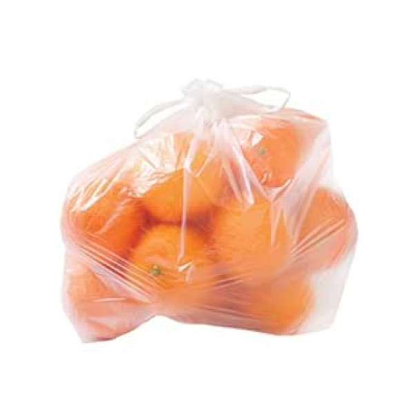 5000 mezglu maisiņi Plastmasas maisiņi Kreklu maisiņi augļiem, dārzeņiem utt. Caurspīdīgi 22 + 12 x 39 cm 8 µm Izmērs 3 kg uz ruļļa - Ietver iepakojuma licenci D