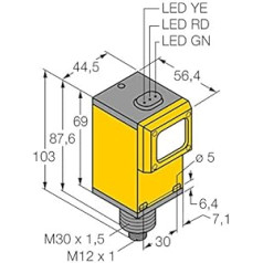 3041033-Q45BB6LLPQ6,Opto Sensor Reflexionslichtschranke m. Polarizācijas filtrs