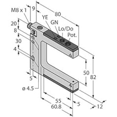 3074978 — SLM50P6Q, optiskais sensors Gabellichtschranke